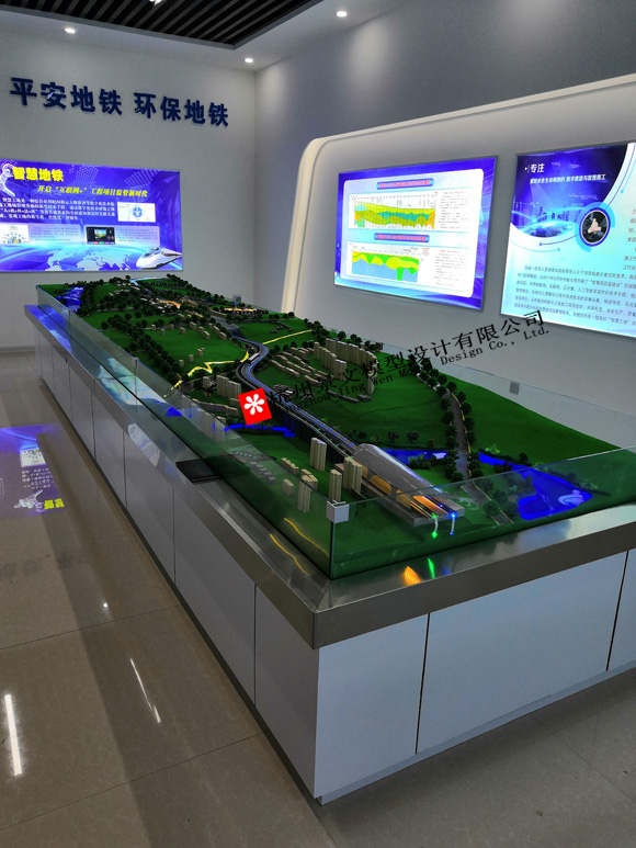 郑州市轨道交通6号线一标沙盘模型