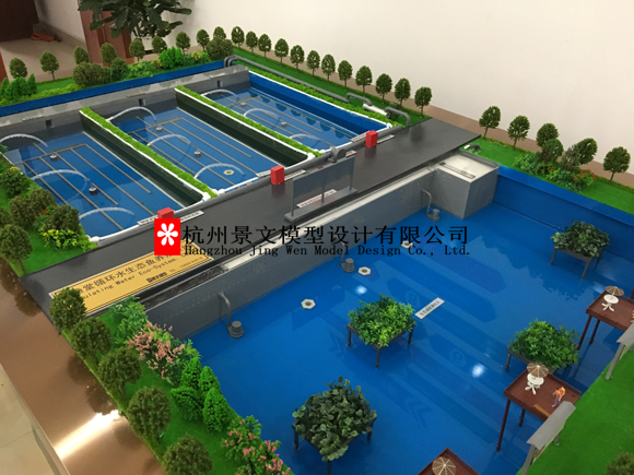 循环水生态鱼养殖系统沙盘模型