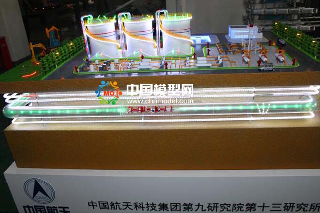 储油罐区安全检测沙盘模型（航天九院）