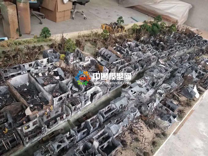 展示鬼子罪行的建筑模型让我们不忘国耻