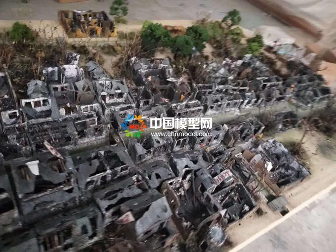 展示鬼子罪行的建筑模型让我们不忘国耻