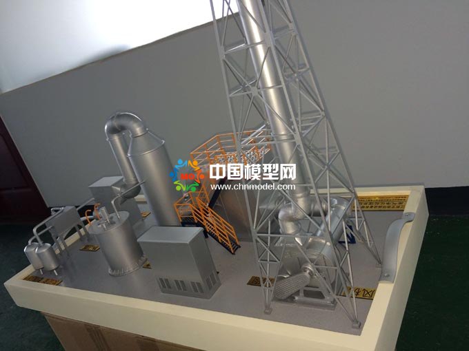废气净化处理系统沙盘模型