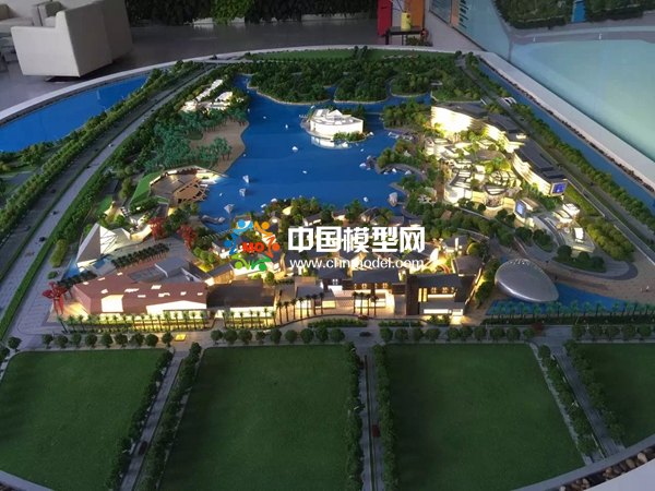 湿地公园规划沙盘模型