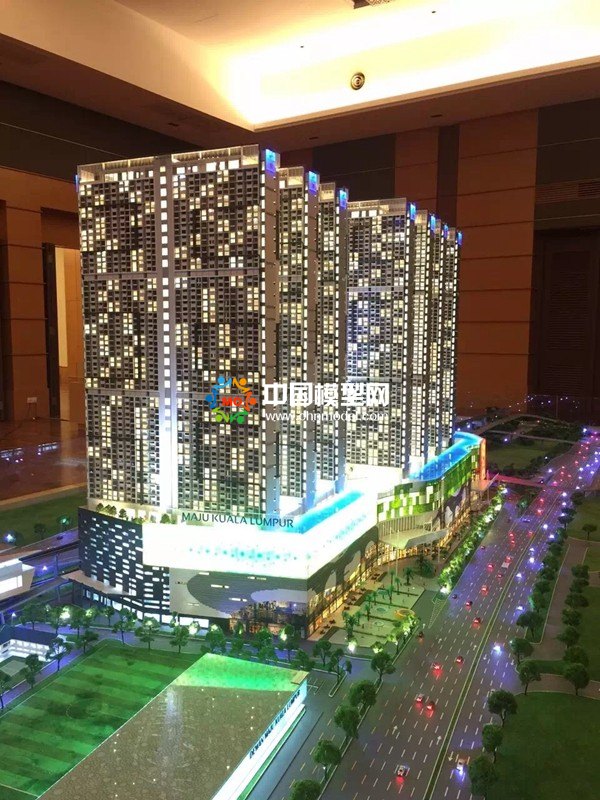 吉隆坡商业综合体沙盘模型