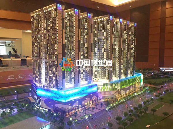 吉隆坡商业综合体沙盘模型