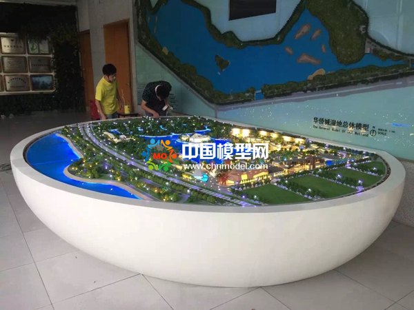 湿地公园规划沙盘模型