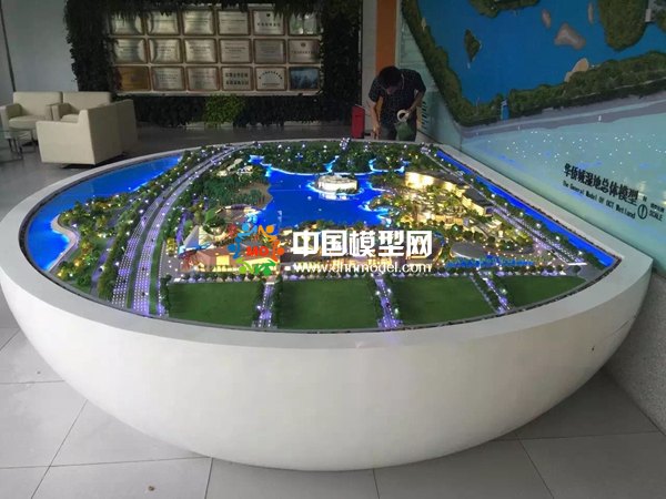 湿地公园规划沙盘模型