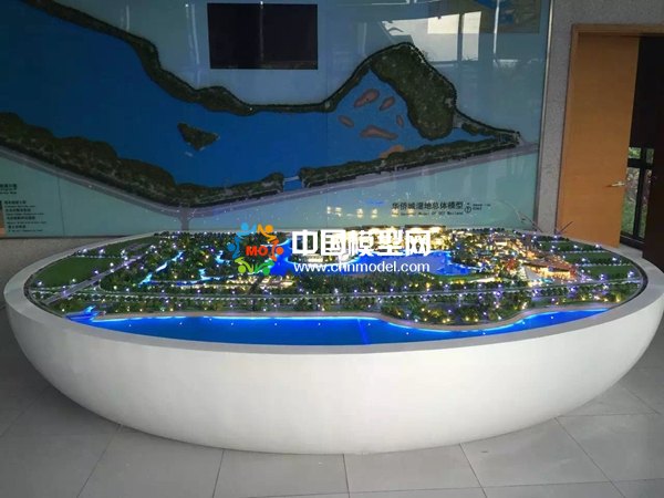 湿地公园规划沙盘模型