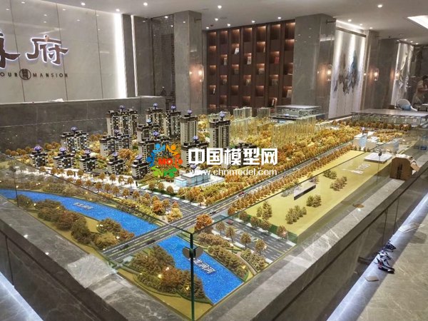 尊府楼盘概念沙盘模型