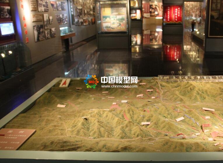 广田地区反击战经过沙盘模型