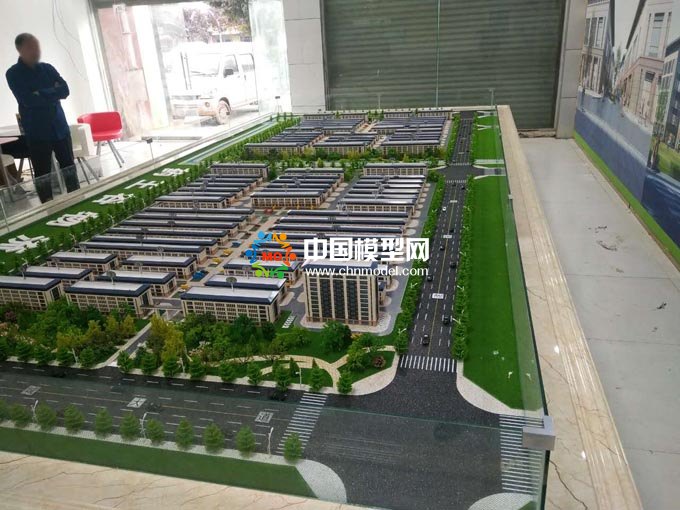 药王谷物流园沙盘模型展现园区规模