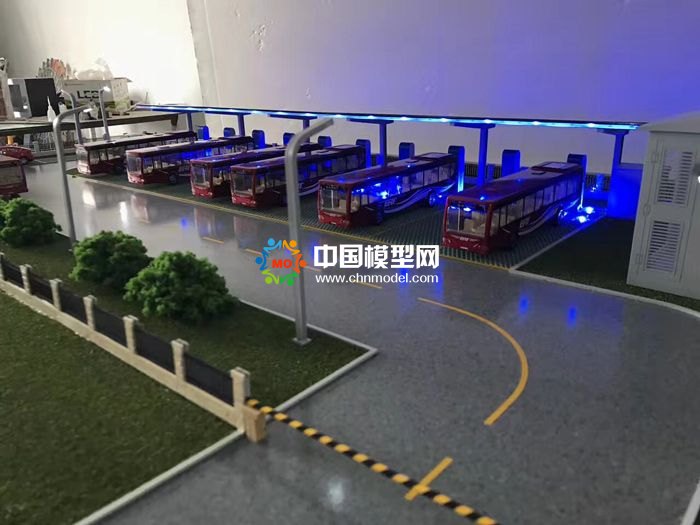 智能充电桩沙盘模型
