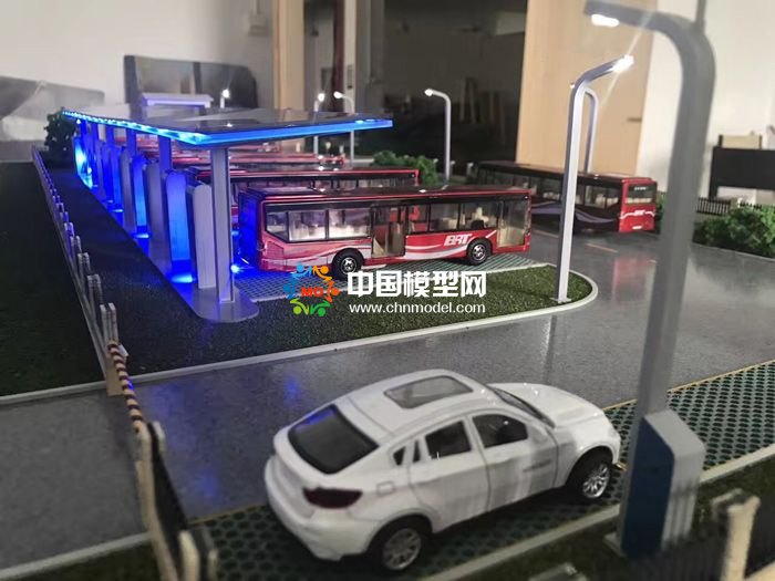 智能充电桩沙盘模型