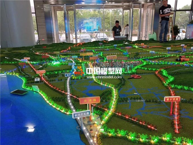 公路交通规划沙盘模型