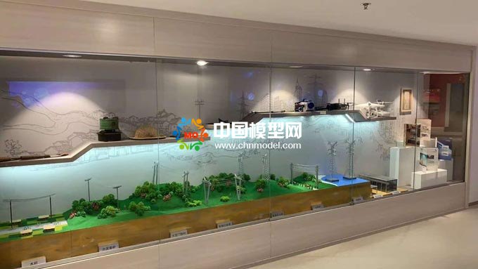 输变电用电线杆展示沙盘模型