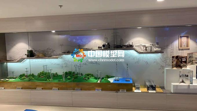输变电用电线杆展示沙盘模型