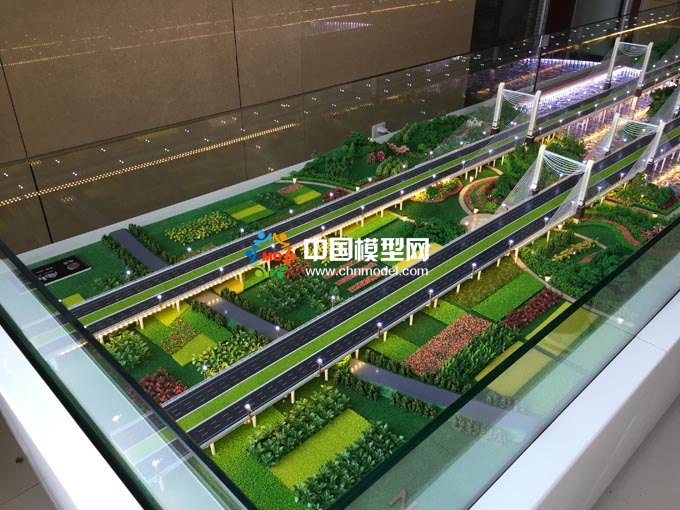 高速公路桥沙盘模型