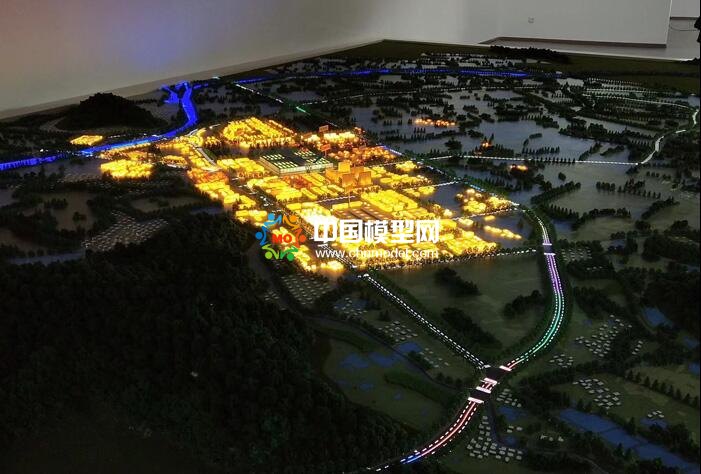 山下湖镇特色小镇沙盘模型