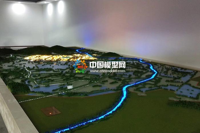 山下湖镇特色小镇沙盘模型