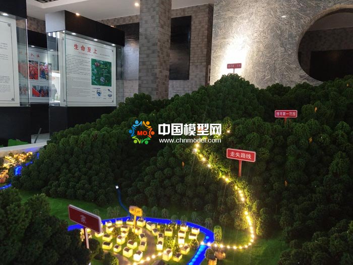 联合搜救场景模拟沙盘模型