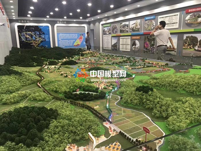道场乡美丽乡村示范样板区沙盘模型