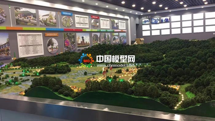 道场乡美丽乡村示范样板区沙盘模型