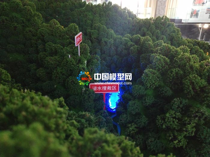 联合搜救场景模拟沙盘模型