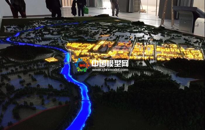 山下湖镇特色小镇沙盘模型