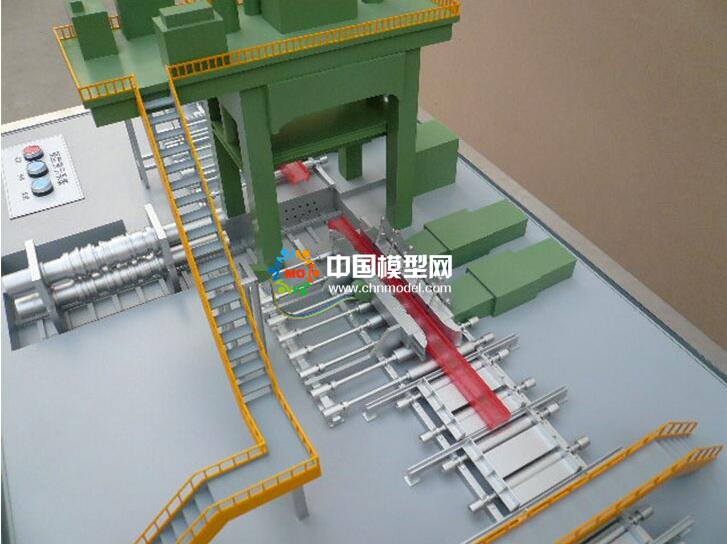 钢铁轧辊成产线沙盘模型