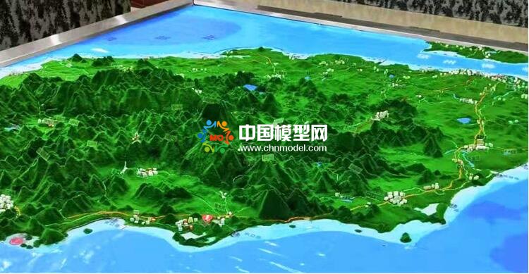 山体地形沙盘模型