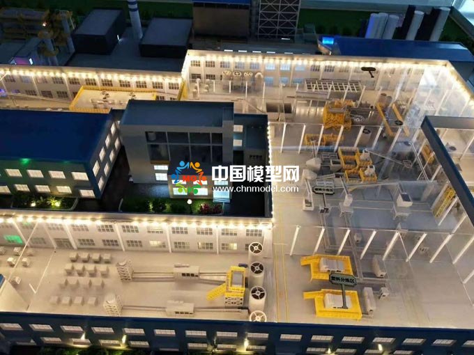 工厂生产线工艺流程沙盘模型