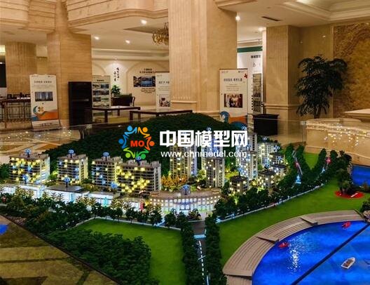 楼盘沙盘模型氛围渲染主要靠灯光来烘托