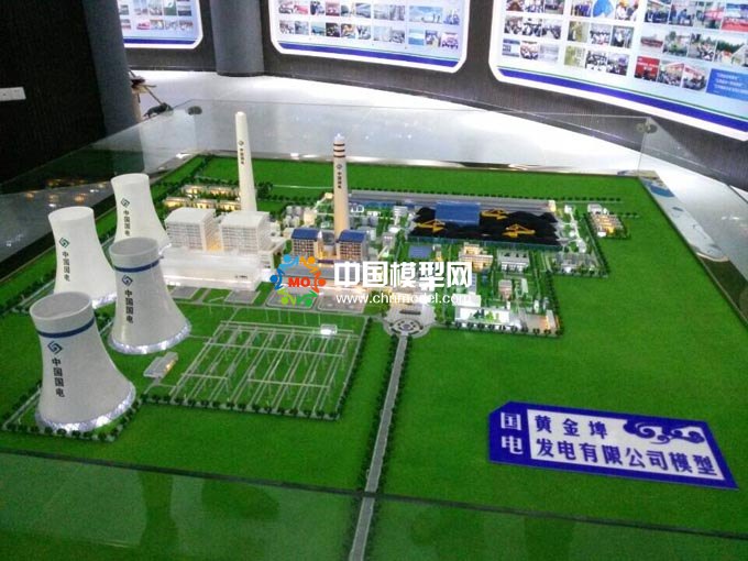 国电黄金埠发电厂沙盘模型