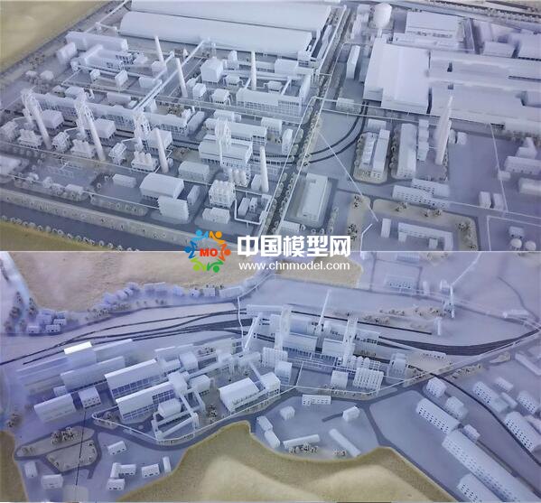 钢铁厂沙盘模型，投影电子沙盘