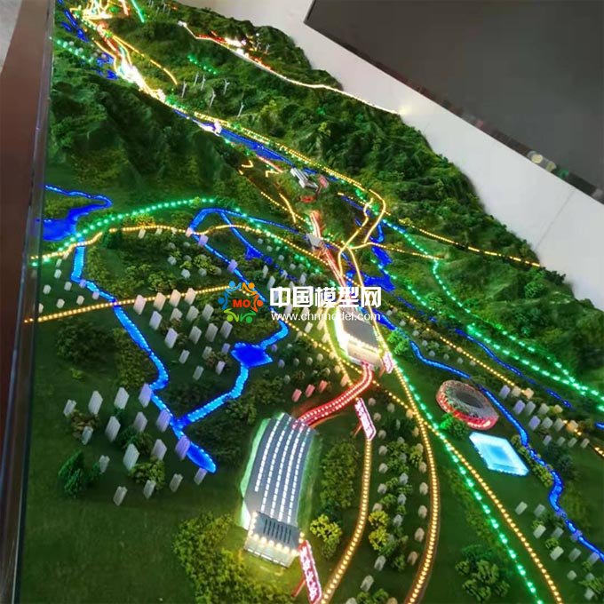 高铁路网沙盘模型