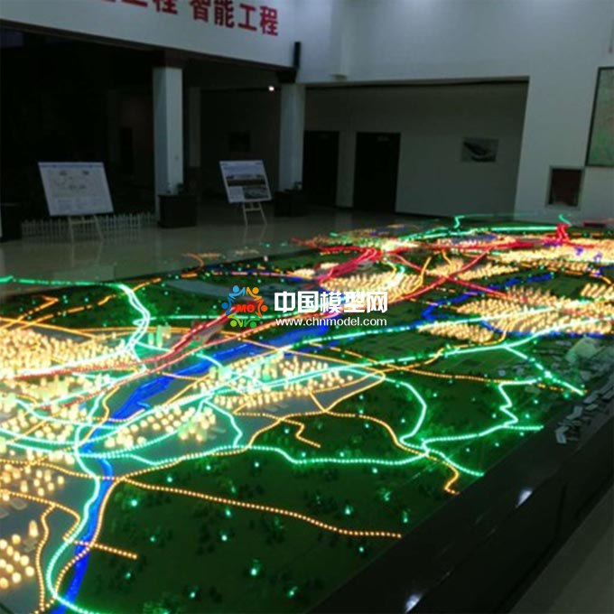 高铁路网沙盘模型