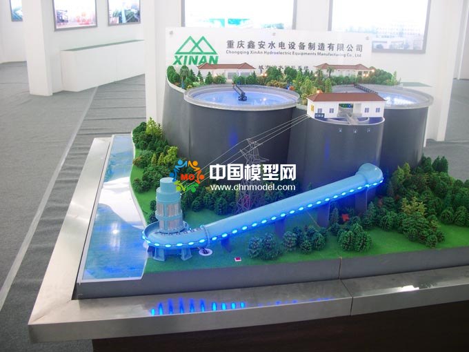 城市污水回能发电沙盘模型
