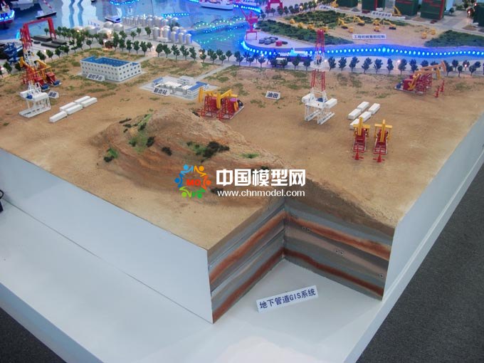 油田石油采集沙盘模型