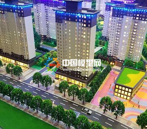 楼盘建筑模型设计还要考虑与售楼部协调