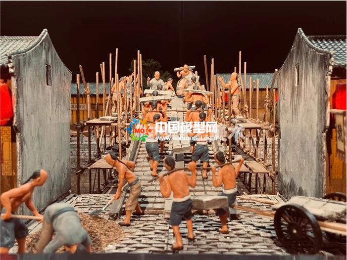 拱宸桥修建微缩场景模型