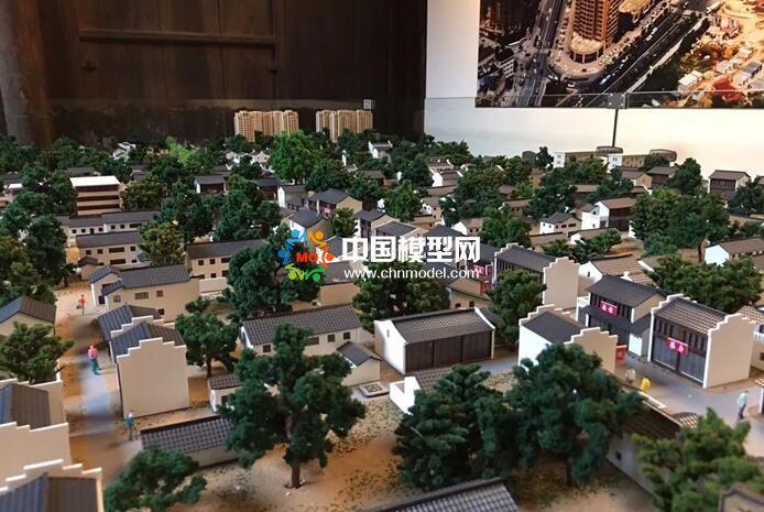 老街沙盘模型，复原模型
