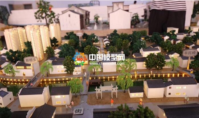 老街沙盘模型，复原模型