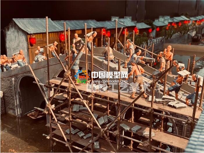拱宸桥修建微缩场景模型