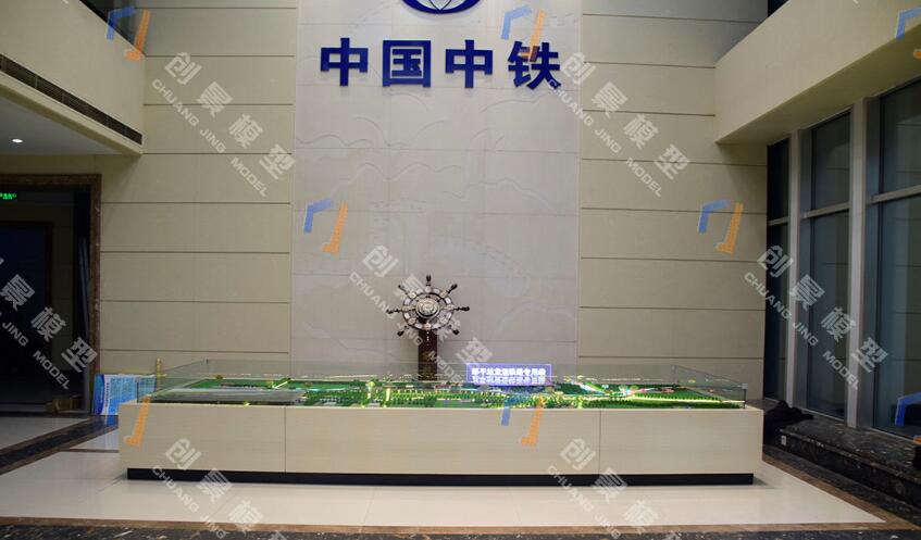 货运铁路专用线沙盘模型