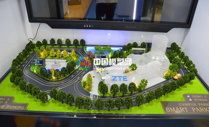 智慧停车沙盘模型