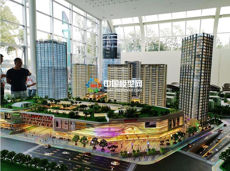 滇池明珠万达广场建筑模型
