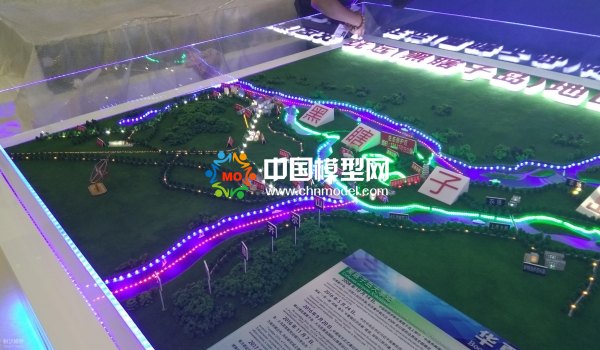 黑瞎子岛地形沙盘模型
