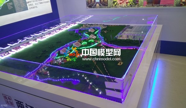 黑瞎子岛地形沙盘模型