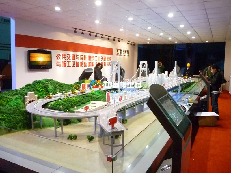 交通工程施工设备沙盘模型