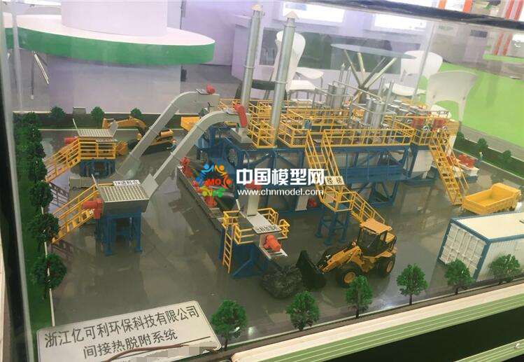 间接热脱附沙盘模型